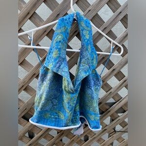 St. John’s Bay | Blue Paisley Halter Top
